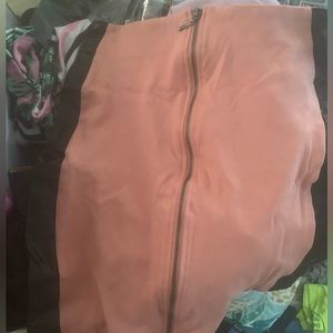 Pink and black skirt